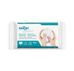 DARWI Pain de 250g de pâte à modeler auto-durcissante CLASSIC - Blanc