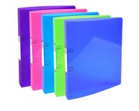 Classeur 2 anneaux 30mm IDERAMA PP polypropylène 7/10e - A4 maxi - Couleurs assorties
