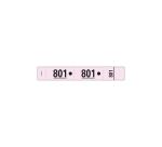 Carnet de 50 tickets vestiaires numérotés de 3 volets (dont 2 volets avec trous) - Format 20x3 cm