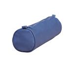 Trousse en cuir Age Bag ronde 21xØ6 cm - Bleu