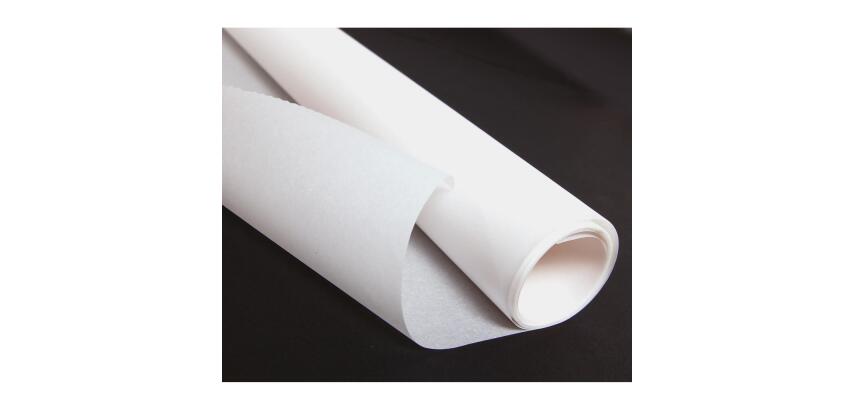Greaseproof paper roll 2,5x0,7m on carton in display