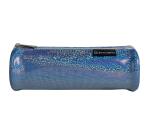 Rundes Schlampermäppchen PU Glitter, 22,5x7,5cm - Farben sortiert