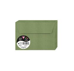 Paquet de 20 enveloppes Pollen C6 114x162 120g/m2 - Vert sauge