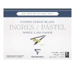 Ingres Pastel bloc collé 25F 18x24cm 130g - Blanc