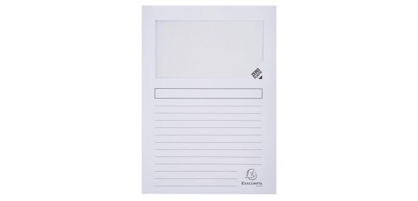 Exacompta Forever Recycled Window Folders (Pack 50) - Assorted colours