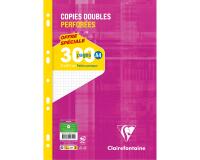 Copies doubles sous film A4 300 pages perforées petits carreaux