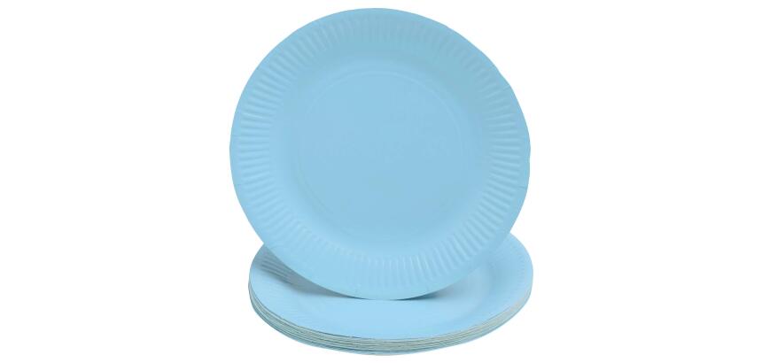 Runde Pappteller, 20 Stück, Ø 23 cm, 100% plastikfrei