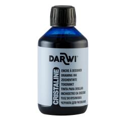 DARWI Flacon de 250 ml d'Encre à Dessiner - Bleu outremer