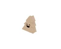 Boîte sapin sourire S 4x9x10cm - Kraft