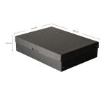 Falken - PURE Box Black DIN A3, Füllhöhe 100 mm schwarz - Schwarz