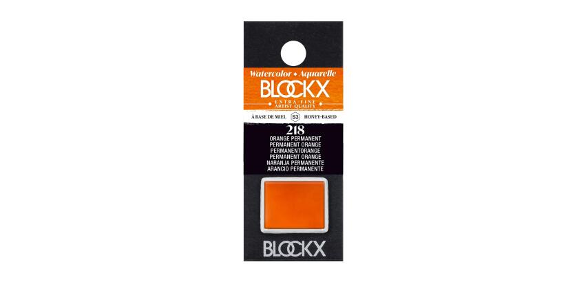 Aquarelle extra-fine demi-godet - Orange permanent