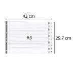Div Mylar Dividers A3 White 1-10 - White