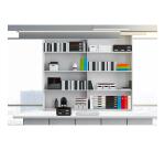 Schubladenbox BIG BOX MAXI, 6 offene Schubladen, Black Office - Schwarz/Harlekin
