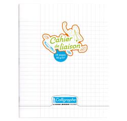 Cahier de liaison piqué 8000 POLYPRO 17x22 cm 48 pages grands carreaux 90 g - Incolore