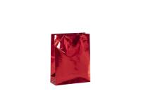 Sac cadeau "Velvet" 17 x 6 x 22 cm - Rouge
