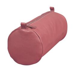 Age Bag, großes Schlampermäppchen aus Leder, rund 22xØ8 cm - Antikrosa