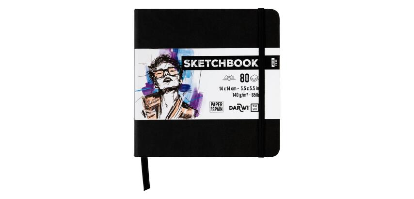 DFY Sketchbook 14x14 80F 140g - Noir