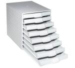 Exacompta THE SYSTEM 8 Drawer Set - Light grey