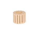Bougeoir twisty 7,5x7,5x6 cm - Kraft