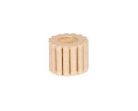 Bougeoir twisty 7,5x7,5x6 cm - Kraft