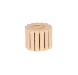 Bougeoir twisty 7,5x7,5x6 cm - Kraft
