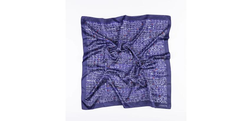 Le Mur des Je t'aime, Foulard satiné 70 x 70cm