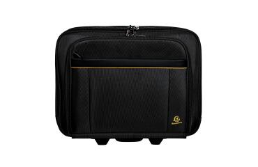 Maleta trolley con ruedas para ordenador 15,6 Exactive® - Negro
