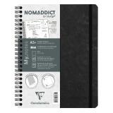 My.Notes Age Bag carnet reliure intégrale à marges détachables A5+ 120 pages détachables DOT + cadre en-tête - Noir