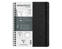 My.Notes Age Bag carnet reliure intégrale à marges détachables A5+ 120 pages détachables DOT + cadre en-tête - Noir