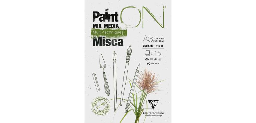 PaintON Misca bloc collé 15F A3 250g