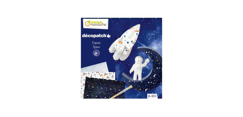 Coffret créatif, Décopatch, Espace - Bleu