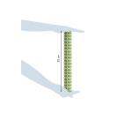 Pap.80g, Tiny Rolls 5x0,35m, Carrés vert - Vert