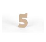 Cijfer 5 kraft 20cm - Kraft