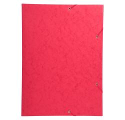 3-flap folder with elastic straps 600gsm hard glazed mottled pressboard - A3 size