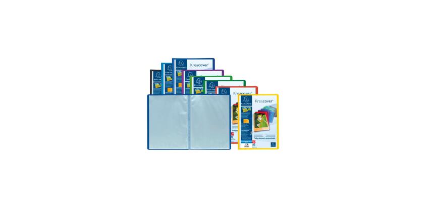 Protège-documents polypropylène semi rigide Kreacover® Opaque 60 pochettes - 120 vues - A4