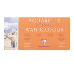 Etival Aquarellpapier feinkörnig, Block 4-seitig geleimt, 10 Blatt 300g, 20x40 cm