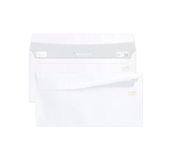 Confidence 110x220mm envelope 80gsm easy to open - White