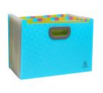 Exacompta Pop 'N Co Expanding File 24 Part 33x23.5x25cm - Cyan