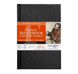 Gamma Series, Skizzenbuch mit festem Einband, 62 Blatt 14x21,6cm 150g - Elfenbein