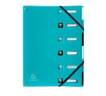 Trieur extensible 6 positions PP recyclé Titane - Couleurs assorties