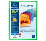 Protège-documents en polypropylène semi rigide Kreacover® Opaque 40 vues - A4 - Couleurs assorties