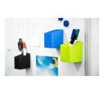 Cubiletes Pen Cube MAGNÉTICO, 2 compartimentos diferentes tamaños y alturas, bloqueador de cables. ECOBlack - Negro