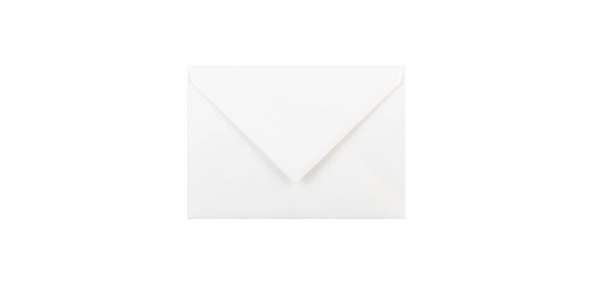 20 enveloppes C6(114x162mm)toile impériale doublées gommées - Blanc