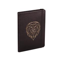 BLACK FOREST Carnet rembordé rigide A5 144 pages, Lion
