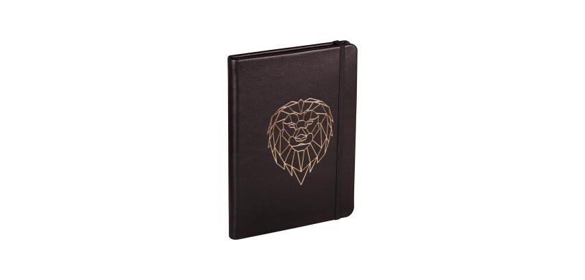 BLACK FOREST Carnet rembordé rigide A5 144 pages, Lion