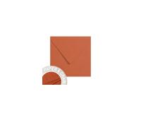 Paquet de 5 enveloppes Grain de Pollen 140x140mm 120g/m² - Terre cuite