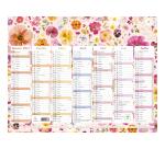 Calendrier Chemin des Marettes avec illustrations 29,5 x 22 cm Semestriel 2027 Fleurs - Visuel