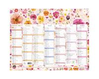 Calendrier Chemin des Marettes avec illustrations 29,5 x 22 cm Semestriel 2027 Fleurs - Visuel