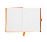 Rhodiarama Goalbook rembordé rigide A5 240 pages dot papier blanc 90g - Tangerine