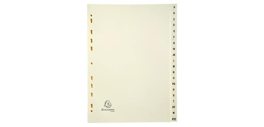 Indices A4 20 Part A-Z Ivory - Ivory